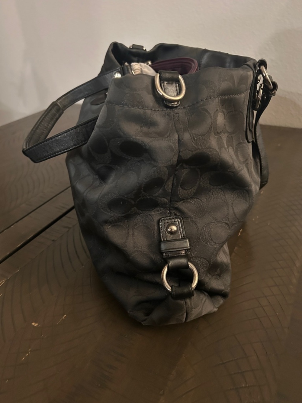 Coach Grey Ashley Signature Jacquard Tote with Top Handles No. H1159-F18776 - Picture 7 of 10